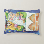 おもちゃつき煙突のサンタクロースかわいいクリスマス アクセントクッション (裏面)