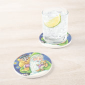 おもちゃつき煙突のサンタクロースかわいいクリスマス コースター (側面)