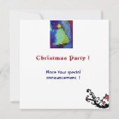 おもちゃつき雪だるま、クリスマスパーティー 招待状 (裏面)