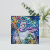 おもちゃつき雪だるま、クリスマスホリデーパーティー 招待状 (スタンド正面)