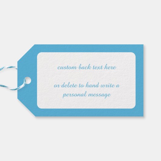 おもちゃつき雪玉サンタクロースかわいいクリスマス ギフトタグ (裏面横)