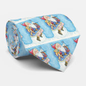 おもちゃつき雪玉サンタクロースかわいいクリスマス ネクタイ (ロール)