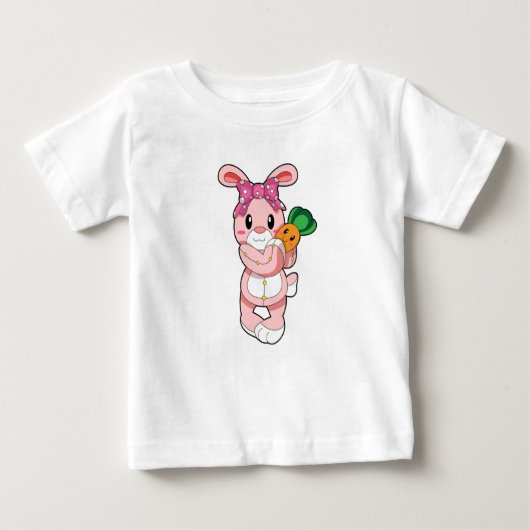 おもちゃとしてのウサギ ベビーTシャツ (正面)