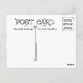 「おもちゃとオブジェフランスのクト」ヴィンテージ広告 ポストカード (裏面)