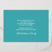 おもちゃとオーナメントのクリスマスシーン 箔シーズンカード (裏面)