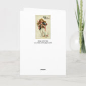 おもちゃとクリスマスプレゼントを持った子ども シーズンカード (裏面)