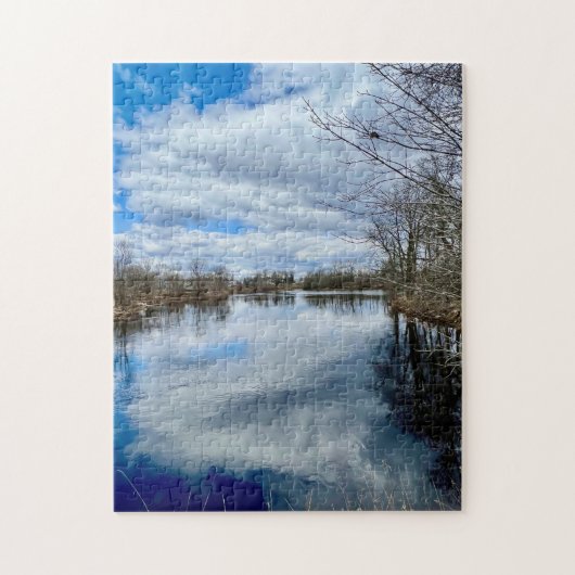 おもちゃとゲーム,風の強い春の日 ジグソーパズル (縦)