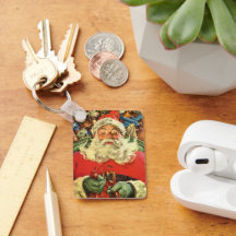 おもちゃのあるソリのヴィンテージクリスマスサンタクロース