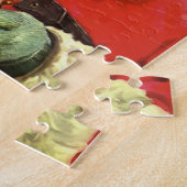 おもちゃのあるソリのヴィンテージクリスマスサンタクロース ジグソーパズル (側面)