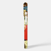 おもちゃのあるソリのヴィンテージクリスマスサンタクロース Case-Mate iPhoneケース (裏面 / 左)