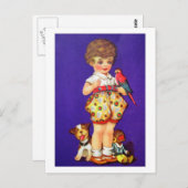 おもちゃのある子ども ポストカード (正面/裏面)