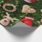 おもちゃのある感じクリスマスツリー ラッピングペーパー (角)