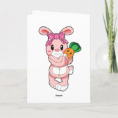 おもちゃのウサギ カード (裏面)