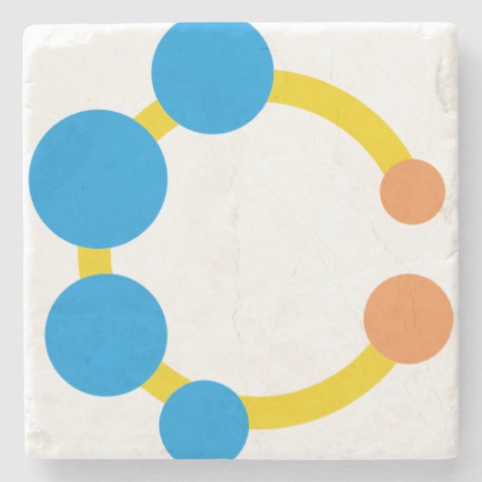 おもちゃのガラガラ ストーンコースター (正面)