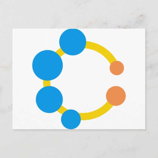 おもちゃのガラガラ ポストカード (正面)