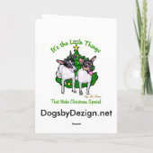 おもちゃのキツネテリアクリスマスギフト シーズンカード (裏面)