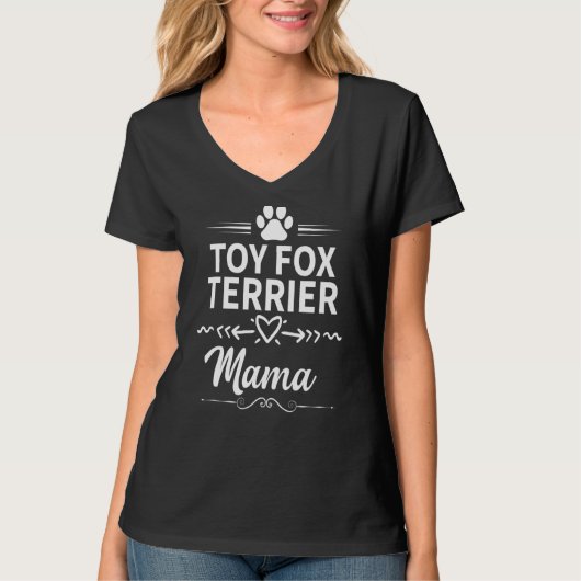 おもちゃのキツネテリアママ犬のオーナードッグママ Tシャツ (正面)