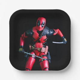 おもちゃのクール写真スーパーヒーロー ペーパープレート