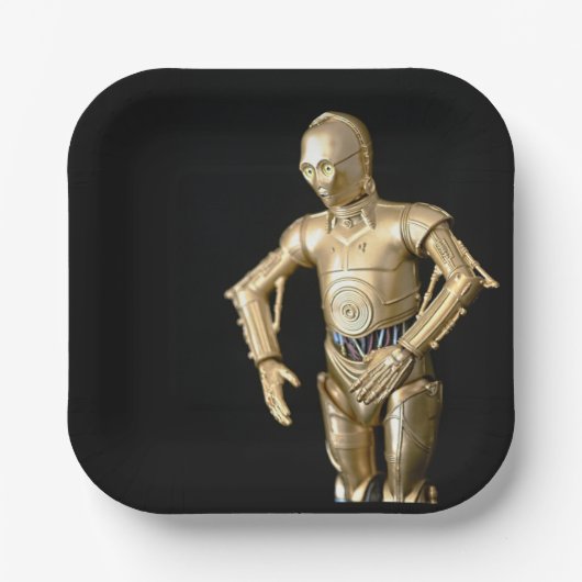 おもちゃのクール写真ドロイド ペーパープレート (正面)