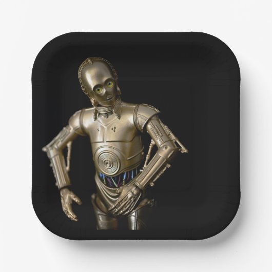 おもちゃのクール写真ドロイド ペーパープレート (正面)