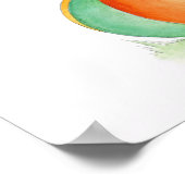 おもちゃのサーカスの象がボールの上で踊るベビーポスター ポスター (角)