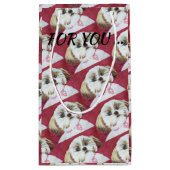 おもちゃのシーズー（犬） TZUの組合せ スモールペーパーバッグ (裏面)