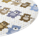 おもちゃのテディー・ベアのパターン カッティングボード (角)