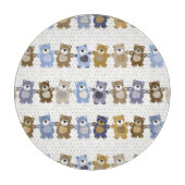 おもちゃのテディー・ベアのパターン カッティングボード (正面)