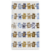 おもちゃのテディー・ベアのパターン スモールペーパーバッグ (裏面)