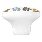 おもちゃのテディー・ベアのパターン セラミックノブ (側面)