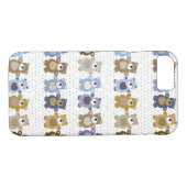 おもちゃのテディー・ベアのパターン Case-Mate iPhoneケース (裏面(横))