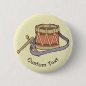 おもちゃのドラム 缶バッジ (正面)