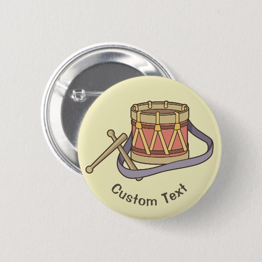 おもちゃのドラム 缶バッジ (正面&裏面)