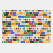 おもちゃのパターンを作る ラッピングペーパーシート (正面2)