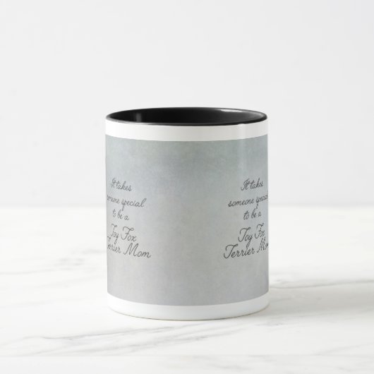 おもちゃのフォックステリア犬のお母さんのマグ マグカップ (中央)