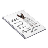 おもちゃのフォックステリア犬のお母さんジャーナル ノートブック (右側)