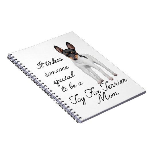 おもちゃのフォックステリア犬のお母さんジャーナル ノートブック (右側)
