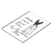 おもちゃのフォックステリア犬のお母さんジャーナル ノートブック (左側)