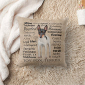 おもちゃのフォックステリア犬の特性の枕 クッション (ブランケット)