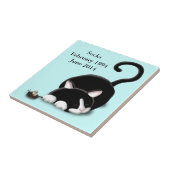 おもちゃのマウスが付いている漫画の子猫 タイル (側面)