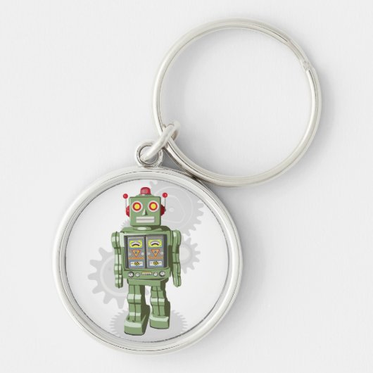 おもちゃのロボットKeychain キーホルダー (正面)