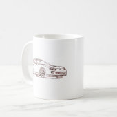 おもちゃの上の1996スケッチ コーヒーマグカップ (正面左)