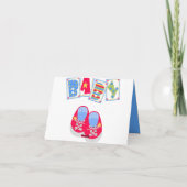 おもちゃの列車のベビーのサンキューカード サンキューカード (裏面)