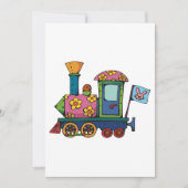 おもちゃの列車の招待状 招待状 (正面)