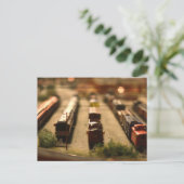 おもちゃの列車の郵便はがき ポストカード (スタンド正面)