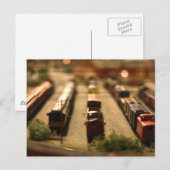 おもちゃの列車の郵便はがき ポストカード (正面/裏面)