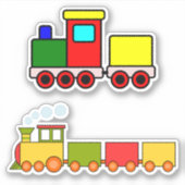 おもちゃの列車 シール (正面)