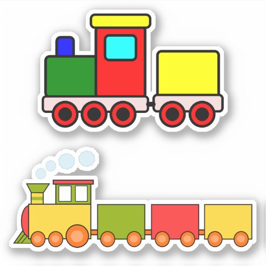 おもちゃの列車 シール (正面)