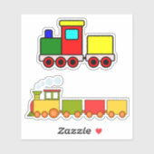おもちゃの列車 シール (シート)
