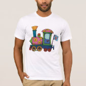 おもちゃの列車 メンズTシャツ Tシャツ (正面)